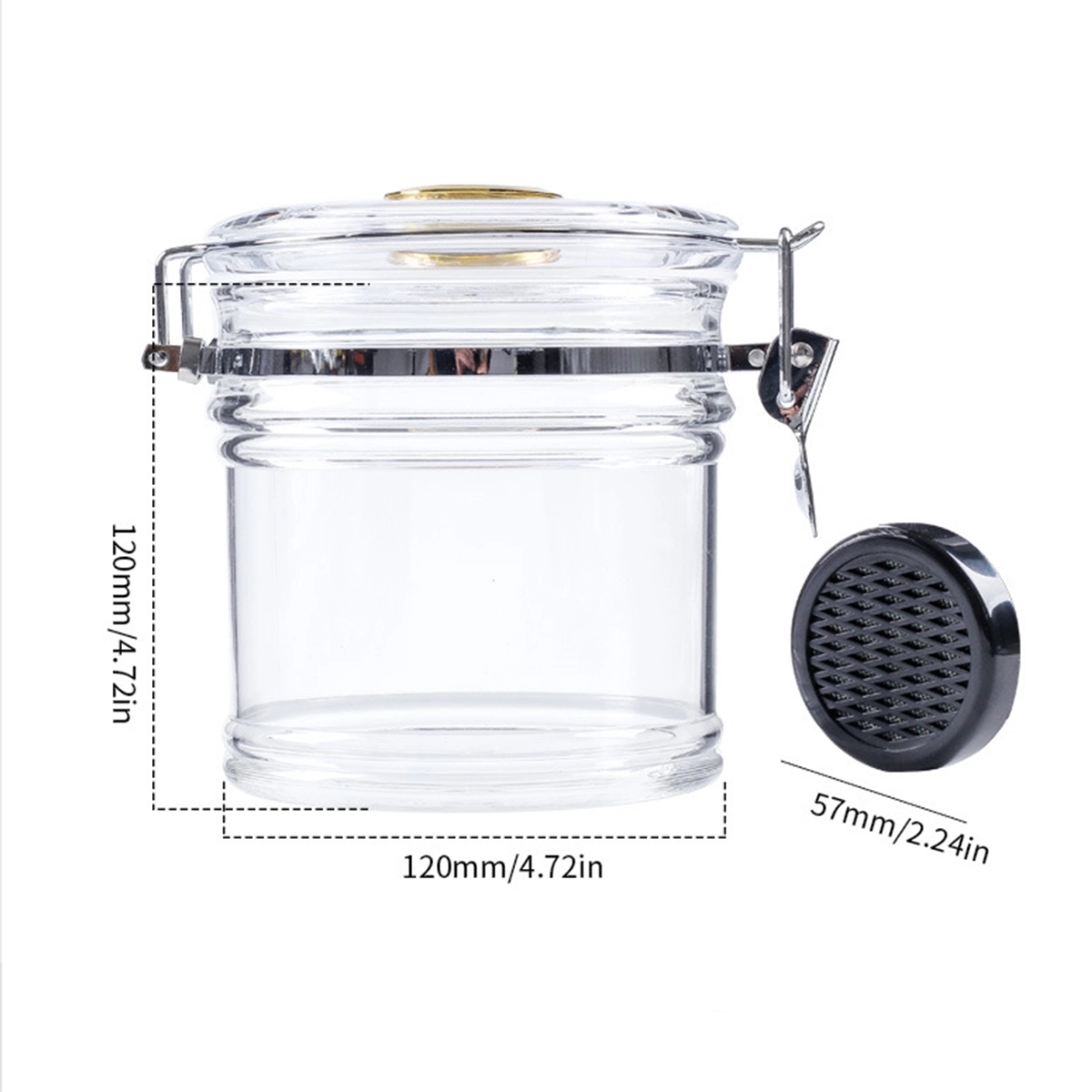 Acrylic Humidor Jar 4
