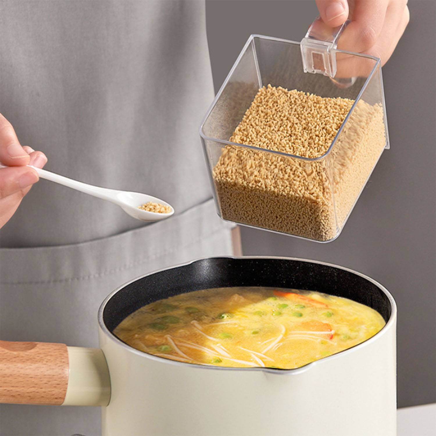 Household Wall-Mounted Seasoning Box 5