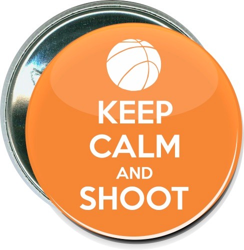 Keep Calm and Shoot, Basketball Button 2