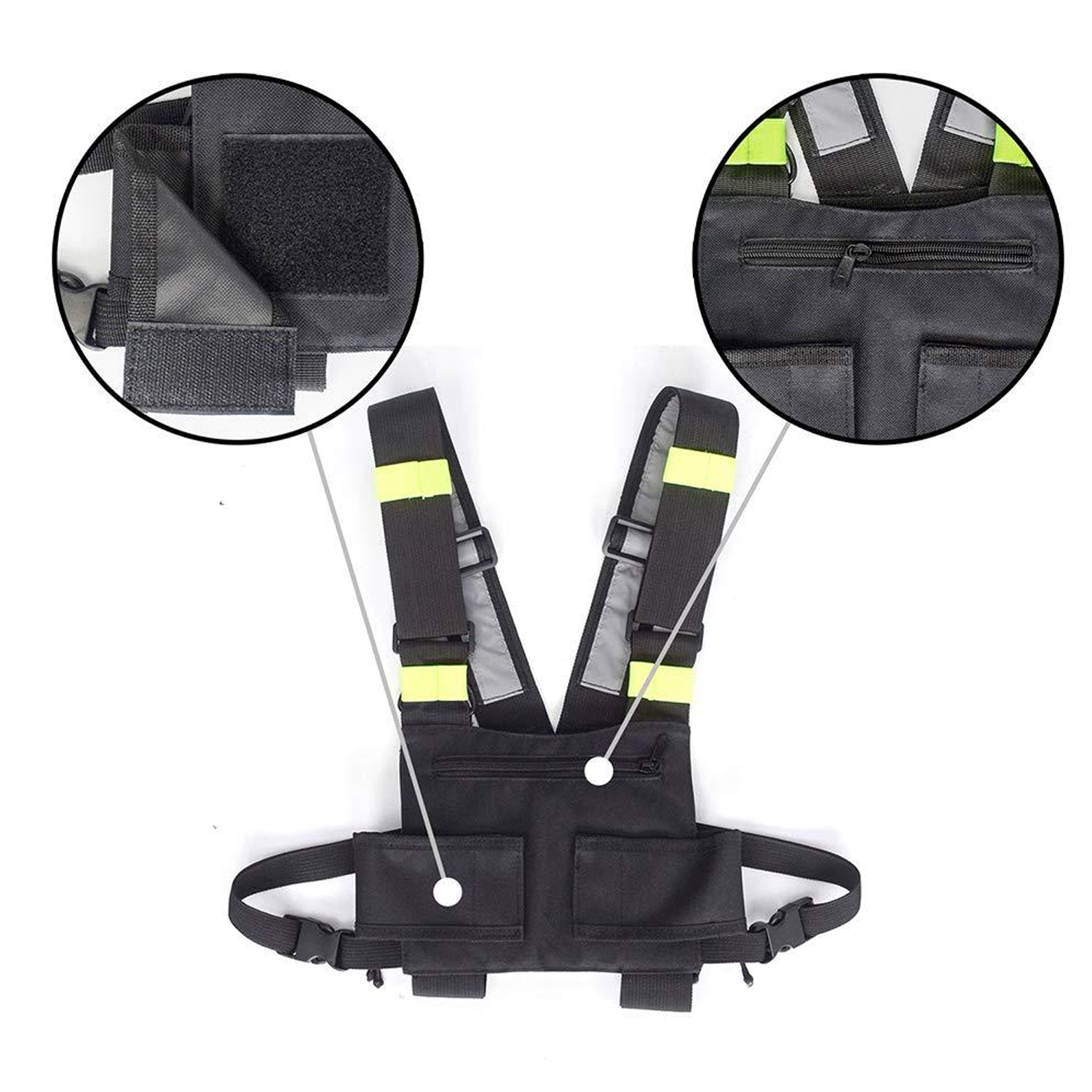 Adjustable Reflective Chest Rig Bag 3