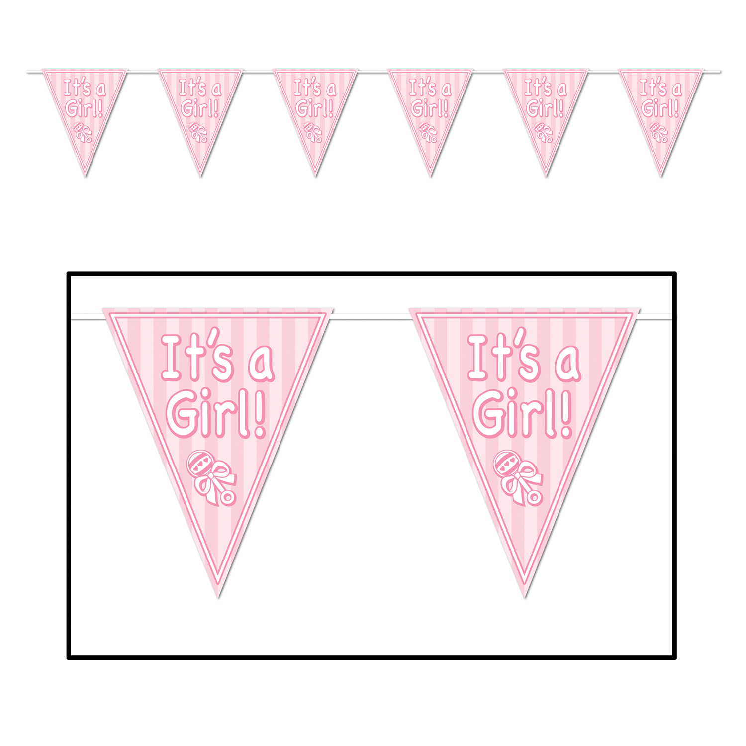 It's A Girl! Pennant Banner