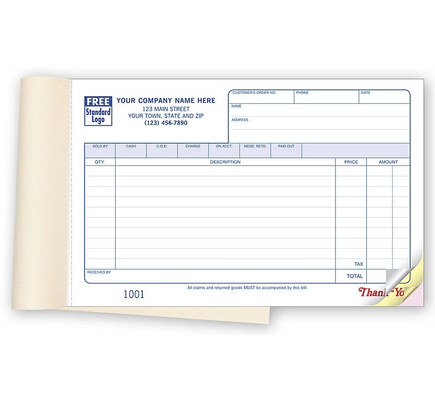 Sales Books, Classic, Horizontal 1