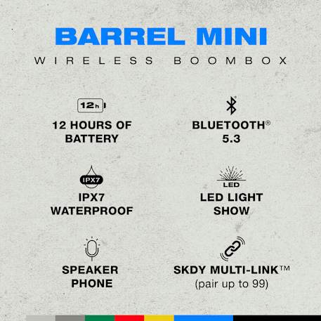 Skullcandy Barrel Mini Party Speaker 13