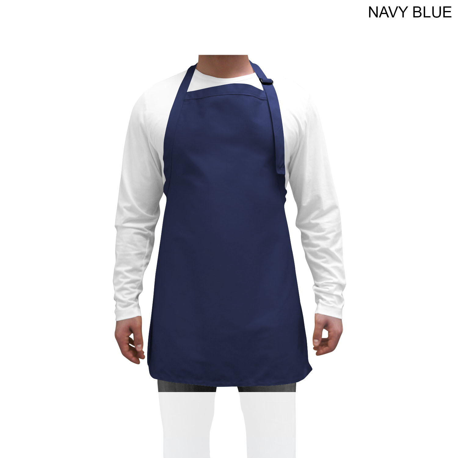 Domestic made Twill Bib Apron, 25x28, No Pockets, Adjust Neck, Heat Transfer Logo (Made in Canada) 3