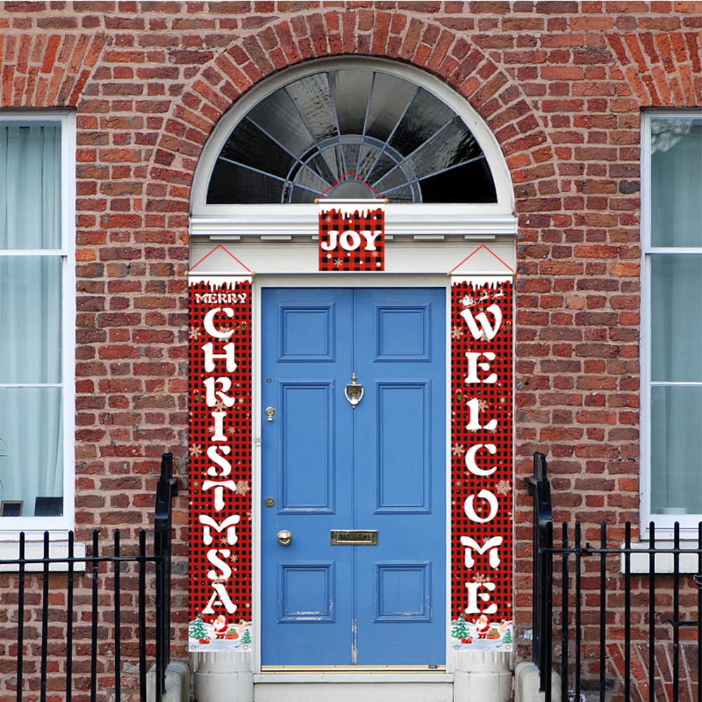 Christmas Window Hanging Flag Door Hanger 2