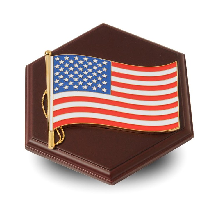 American Flag Medallion Paperweight 1