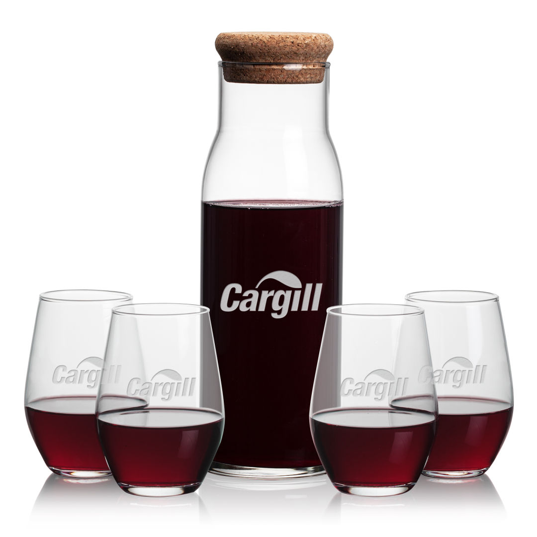 Aviston Carafe & Vale Stemless Wine 1