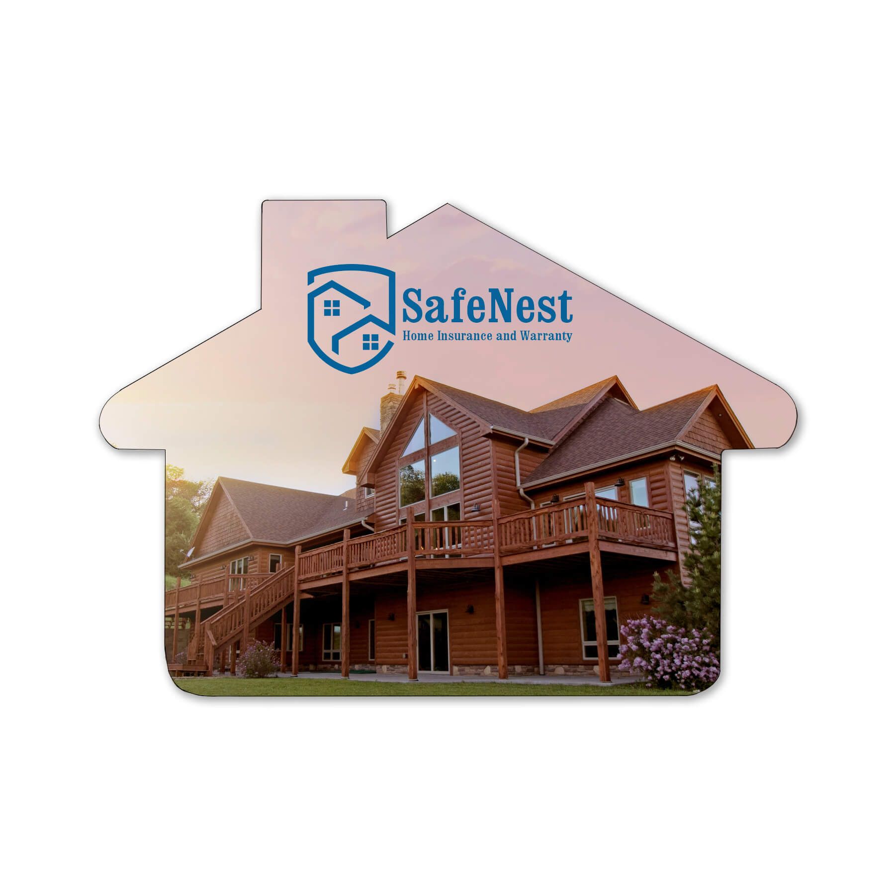 House 2.44"H x 3.43"W NoteKeeper™ Magnet 20 Mil 2