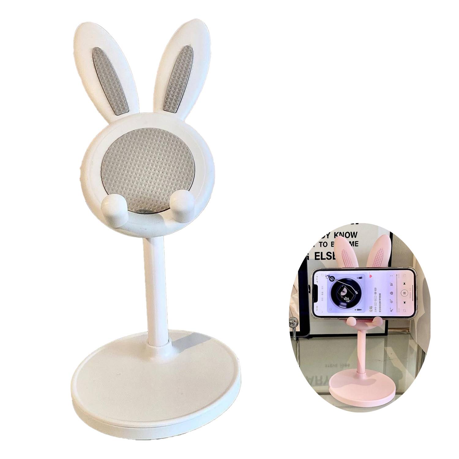 Desktop Adjustable Rabbit Phone Stand 2