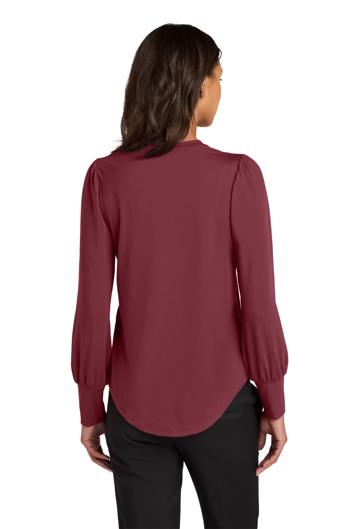 Mercer+Mettle Women's Stretch Jersey Long Sleeve Blouson Top MM1019 21