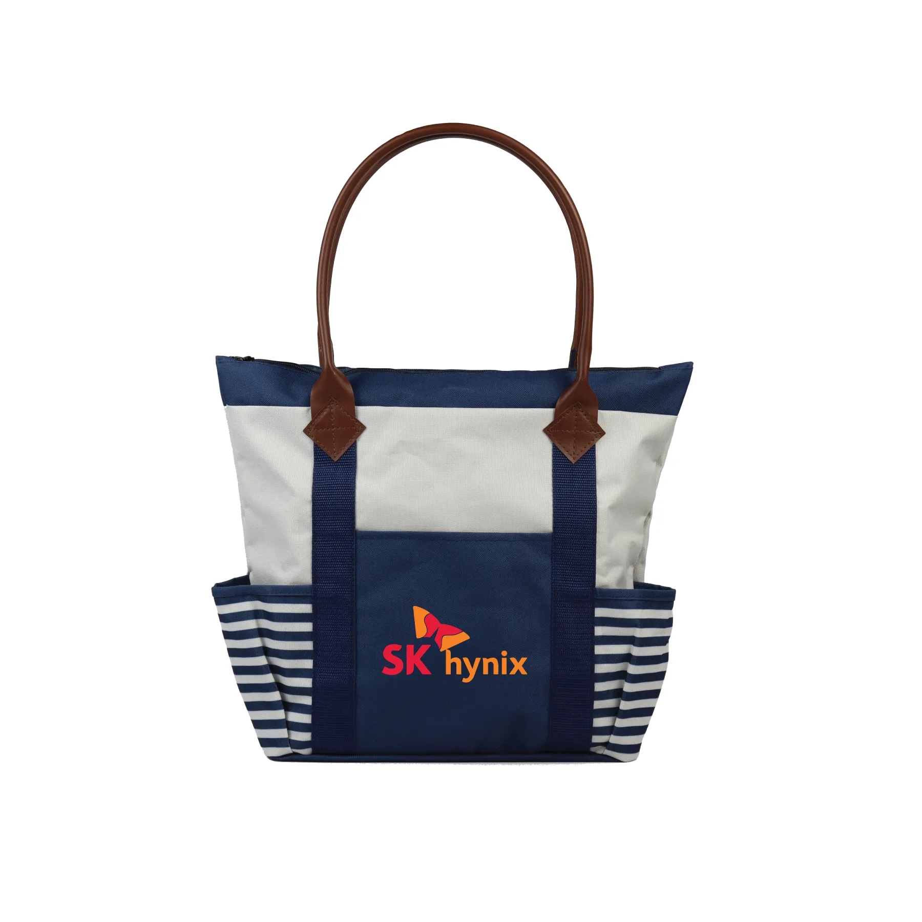 Striped Tote Bag 16 5" x 14"