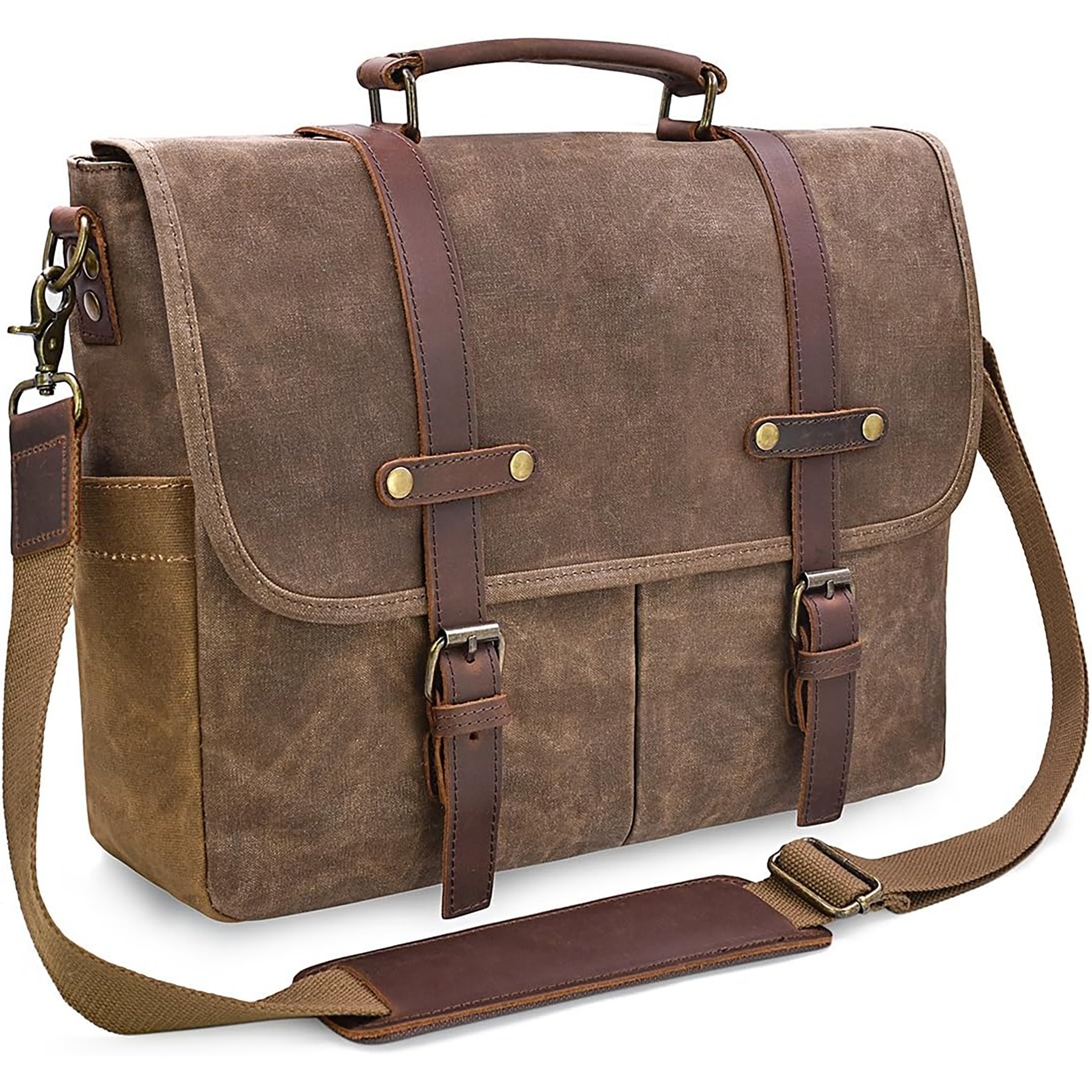 Waxed Canvas Briefcase 4