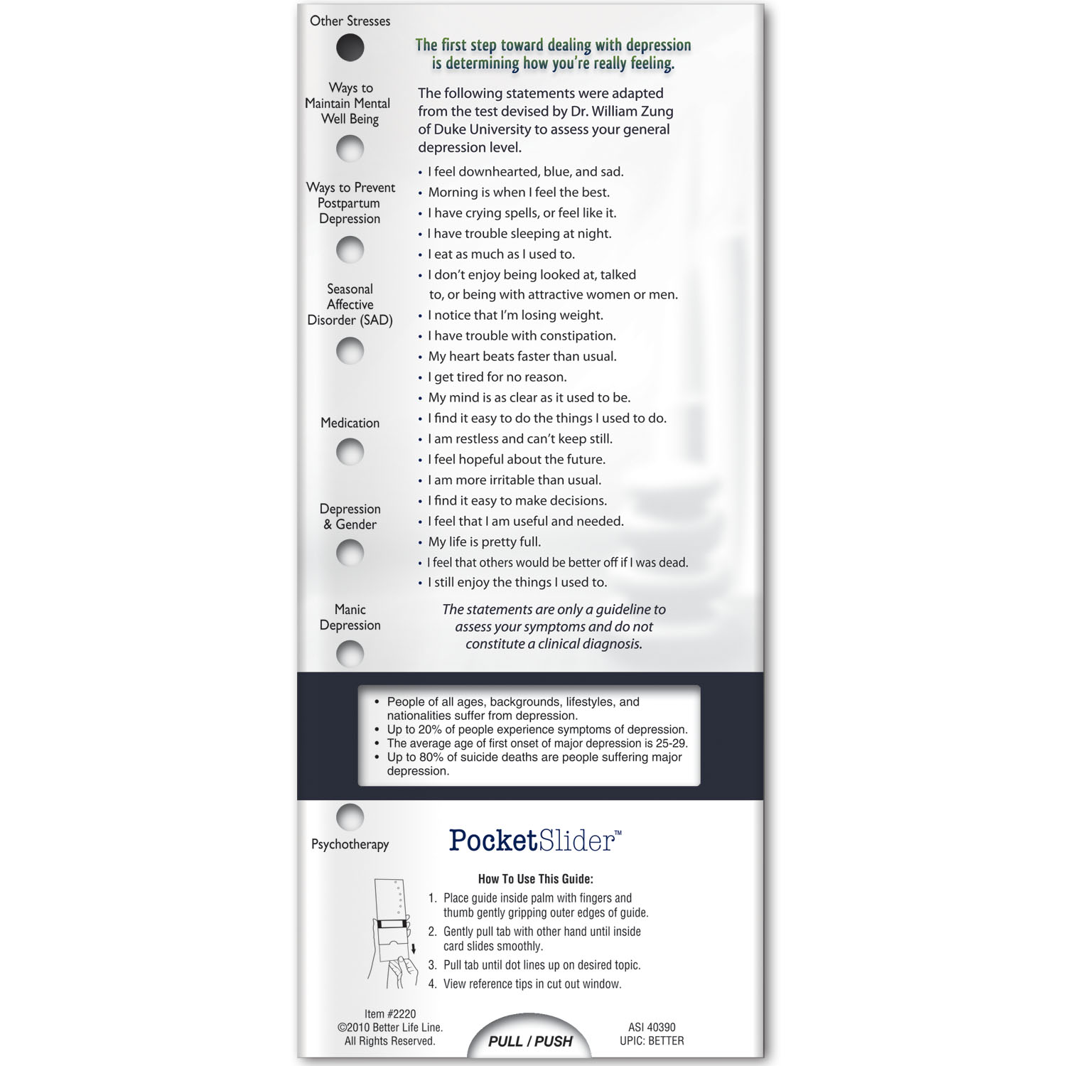 Pocket Slider - Mental Wellness 2