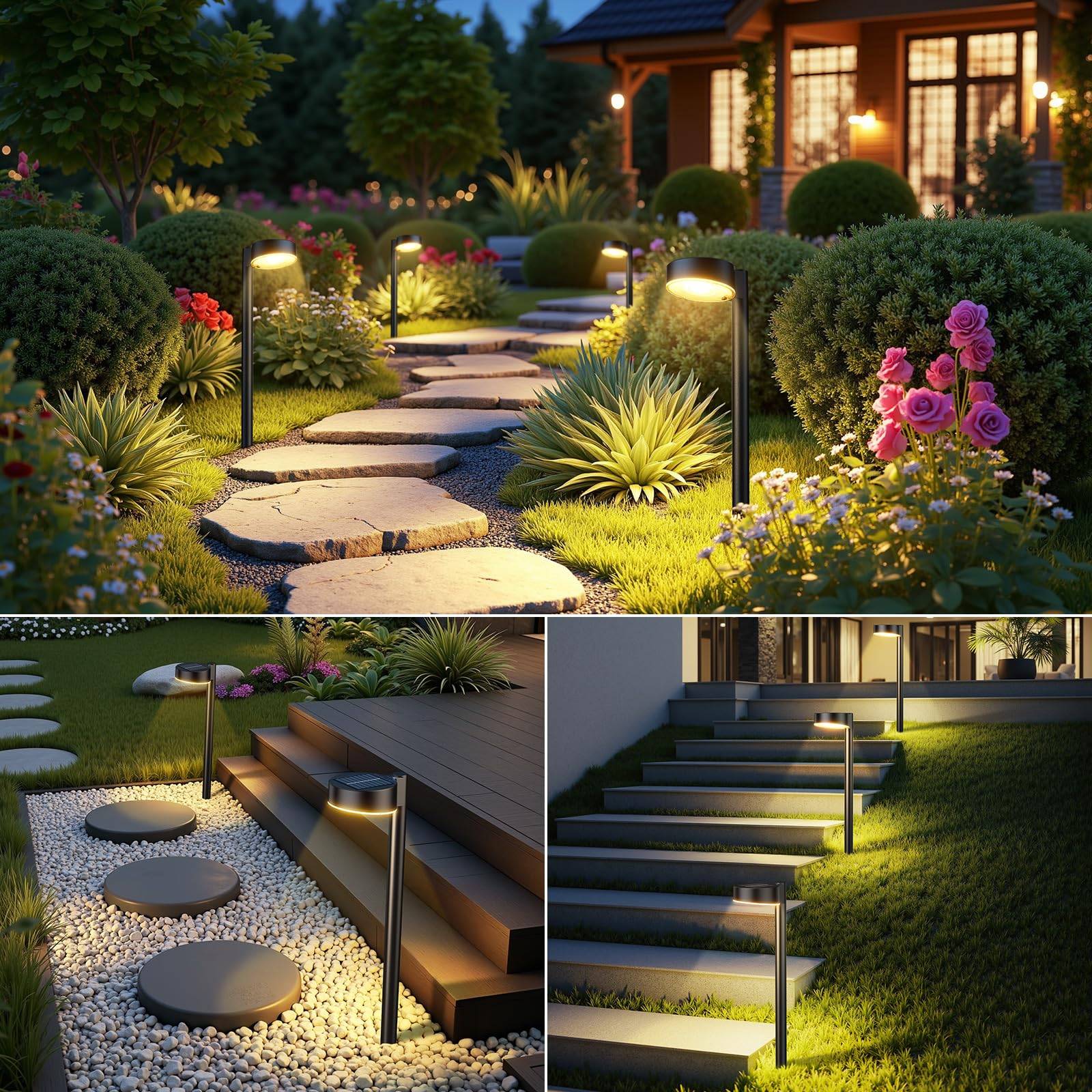 Outdoor Solar LED Garden Lights-Ground Insertion Decor 6