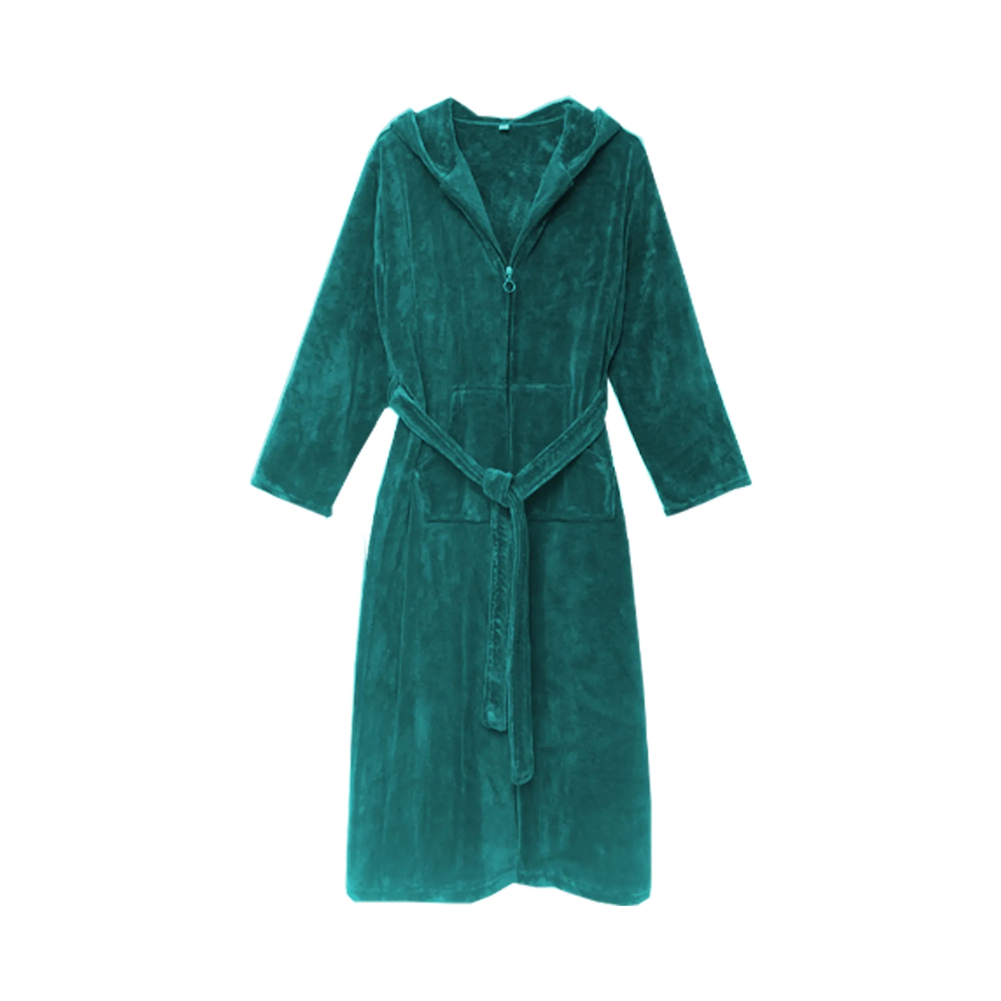 Winter Thickened And Lengthened Coral Velvet Pajamas 5