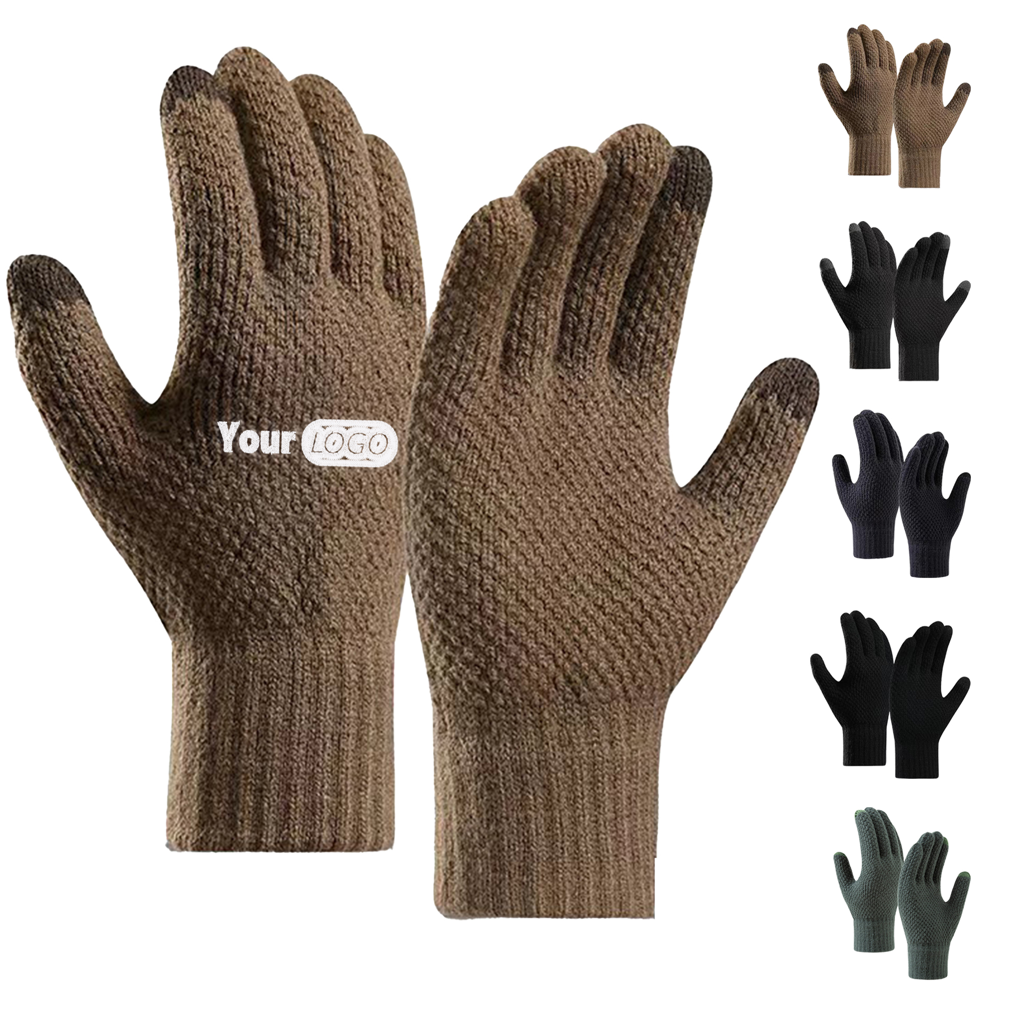 Men's Warm Touchscreen Knit Gloves 2