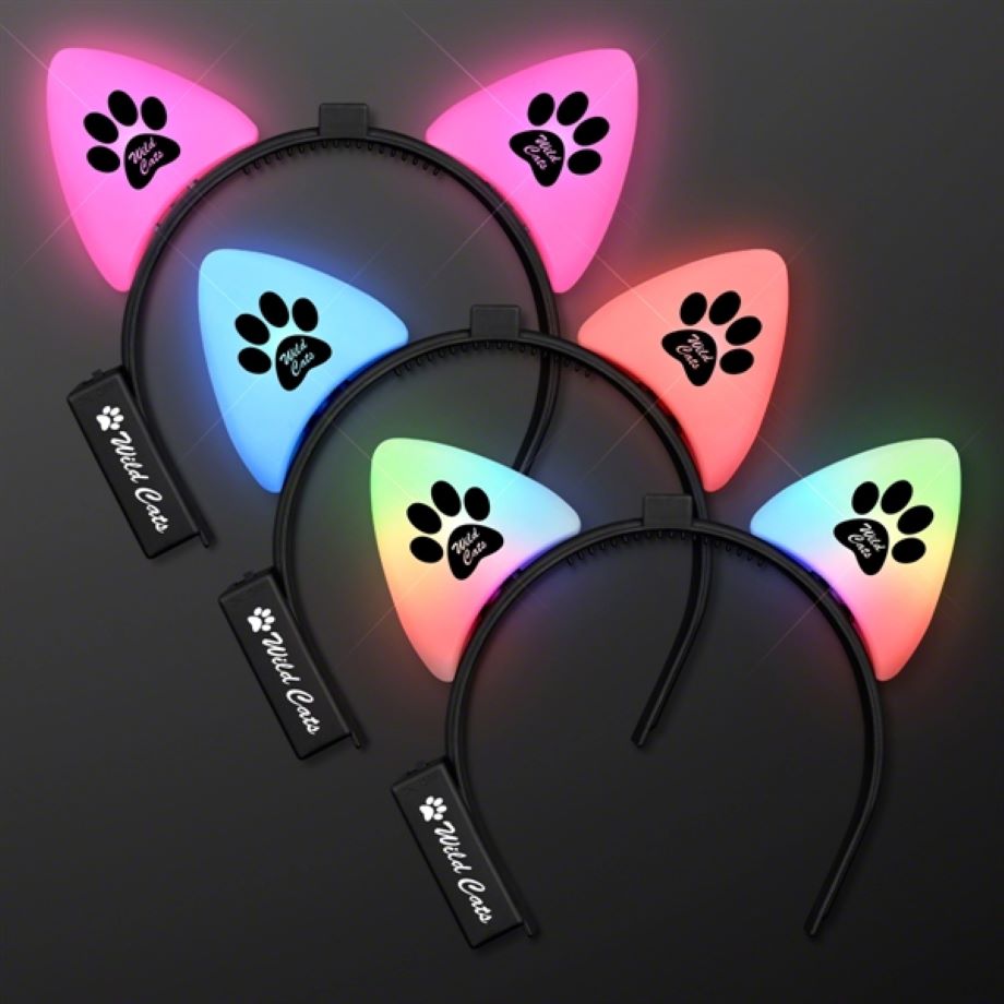 Blinking LED Cat Ears Headband 1