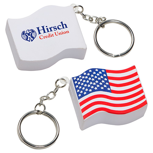 US Flag Stress Reliever Key Chain 4