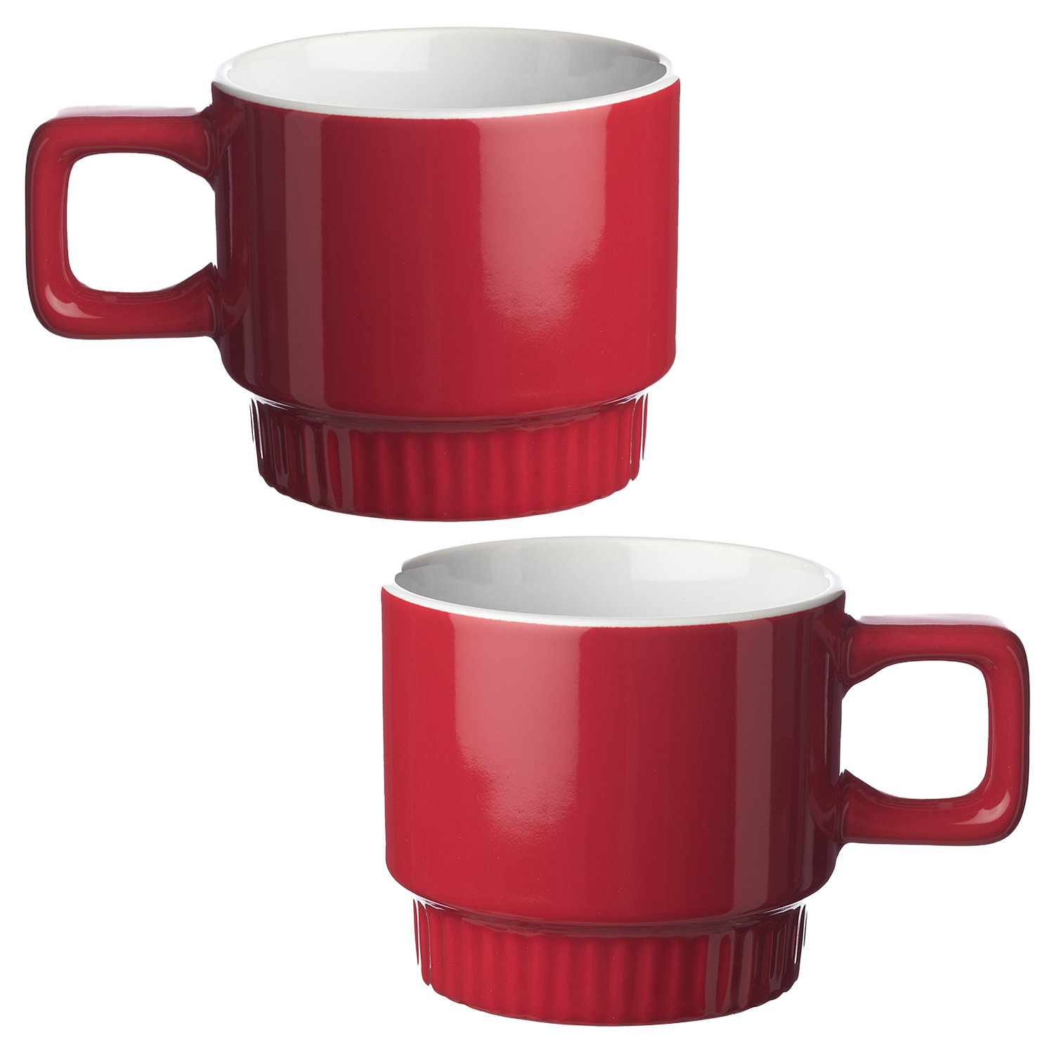 Square Handle Stackable Ceramic Mug, 10 oz. 3