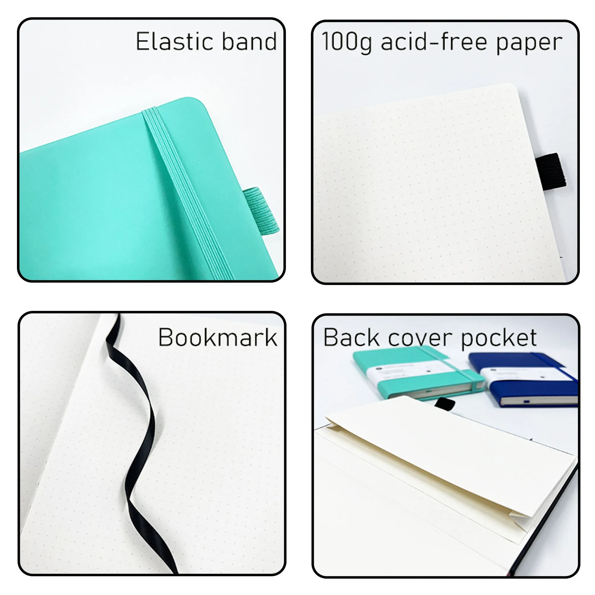 A5 Elastic Closure Business Notebook 3