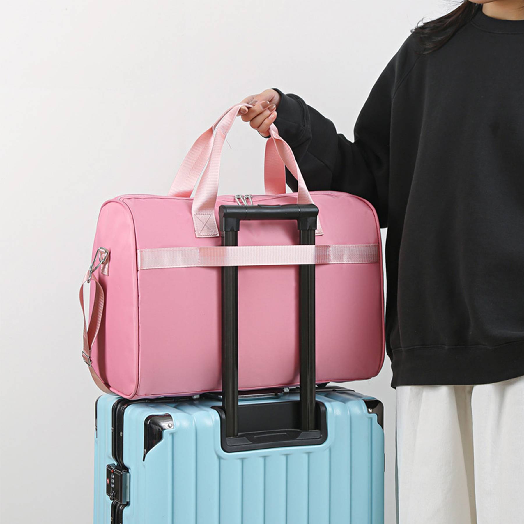 Oxford Duffel Bag with Wet Pocket for Women 8