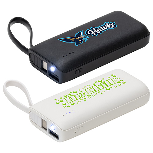 Chancellor 5000mAh Power Bank with USB-C Built-in Cable 3