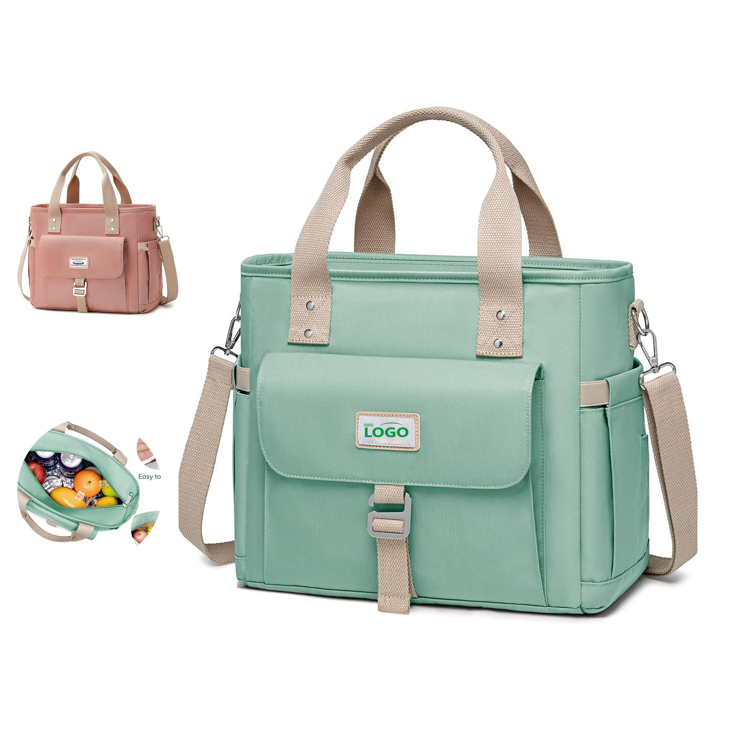 Durable Oxford Cloth Insulated Lunch Tote 2