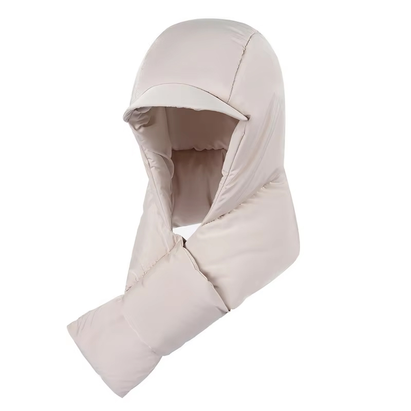Hooded Scarf Windproof Warm Pullover Hat 6