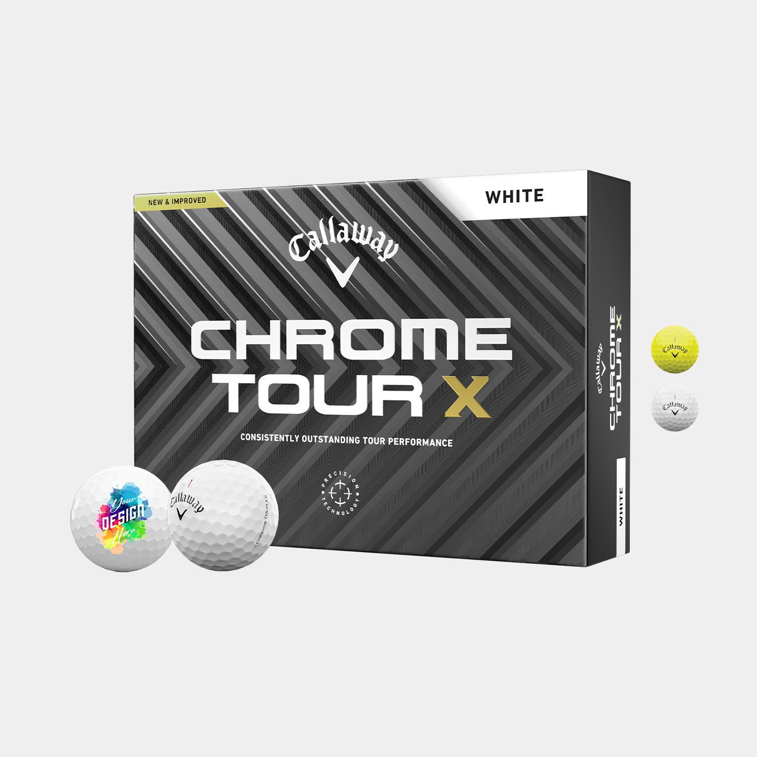 Callaway® 12 Pack Chrome Tour X Golf Balls 1
