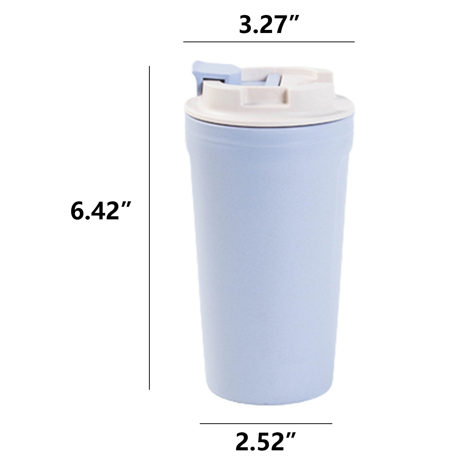 420Ml/14 Oz. Bamboo Fiber Reusable Coffee Mug 4