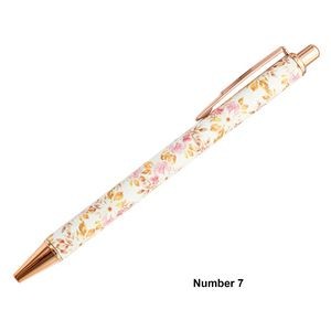 Metal Ballpoint Pen With Flower Pattern 11