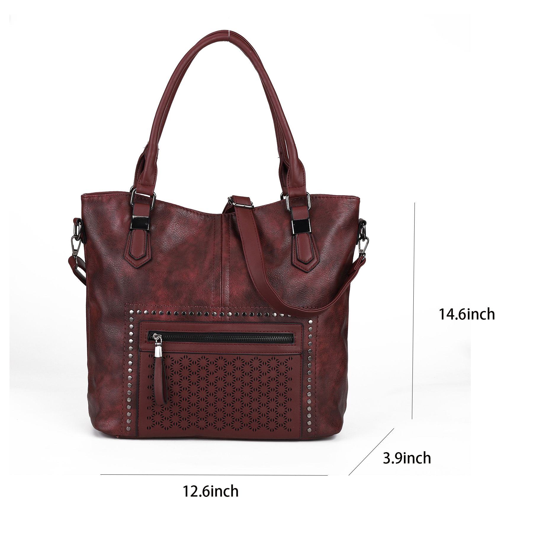 PU Top Handle Bags with Rivet Multi 4