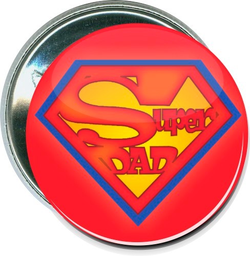 Super Dad, Fathers Day Button 2