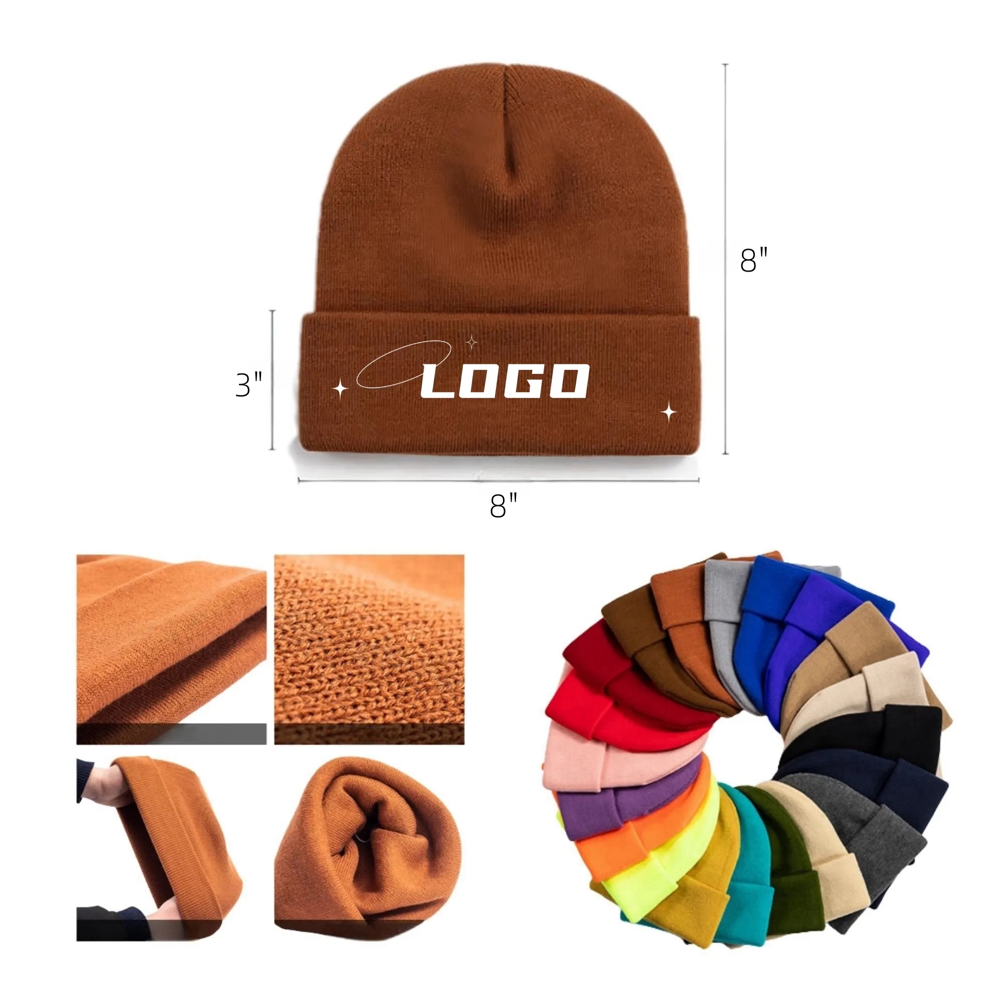 Winter Warm Knit Hat Outdoor Sports Travel