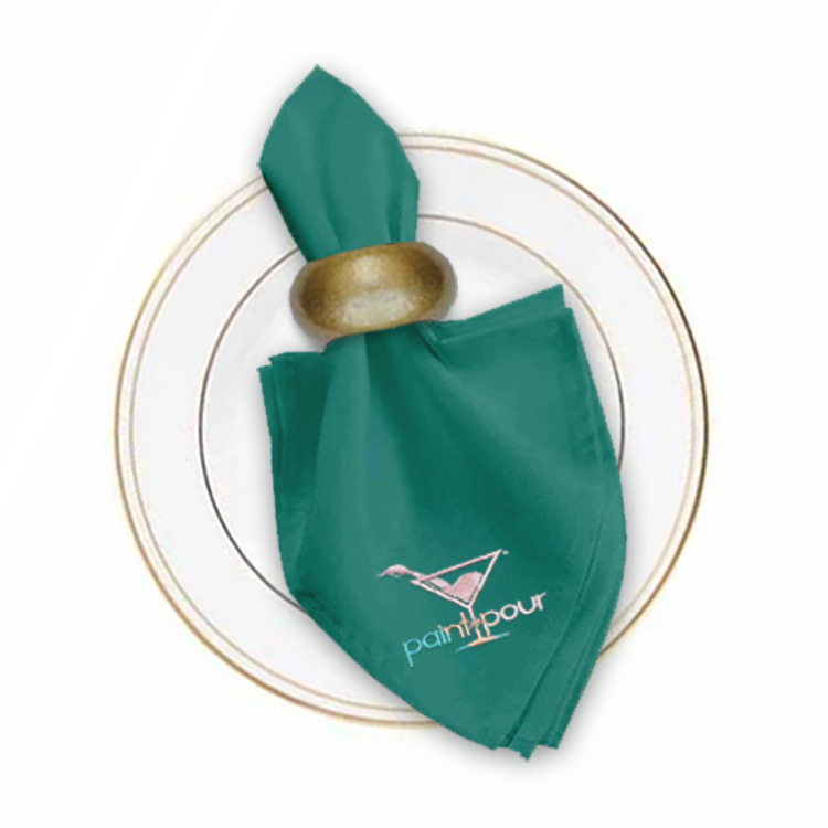 17 in. x 17 in. PolyPoplin™ Napkin (Embroidery Logo/Text) 26