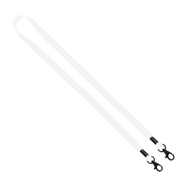 1/2" Double Ended Dye-Sublimated Lanyard with Metal Crimp and Metal Lobster 1