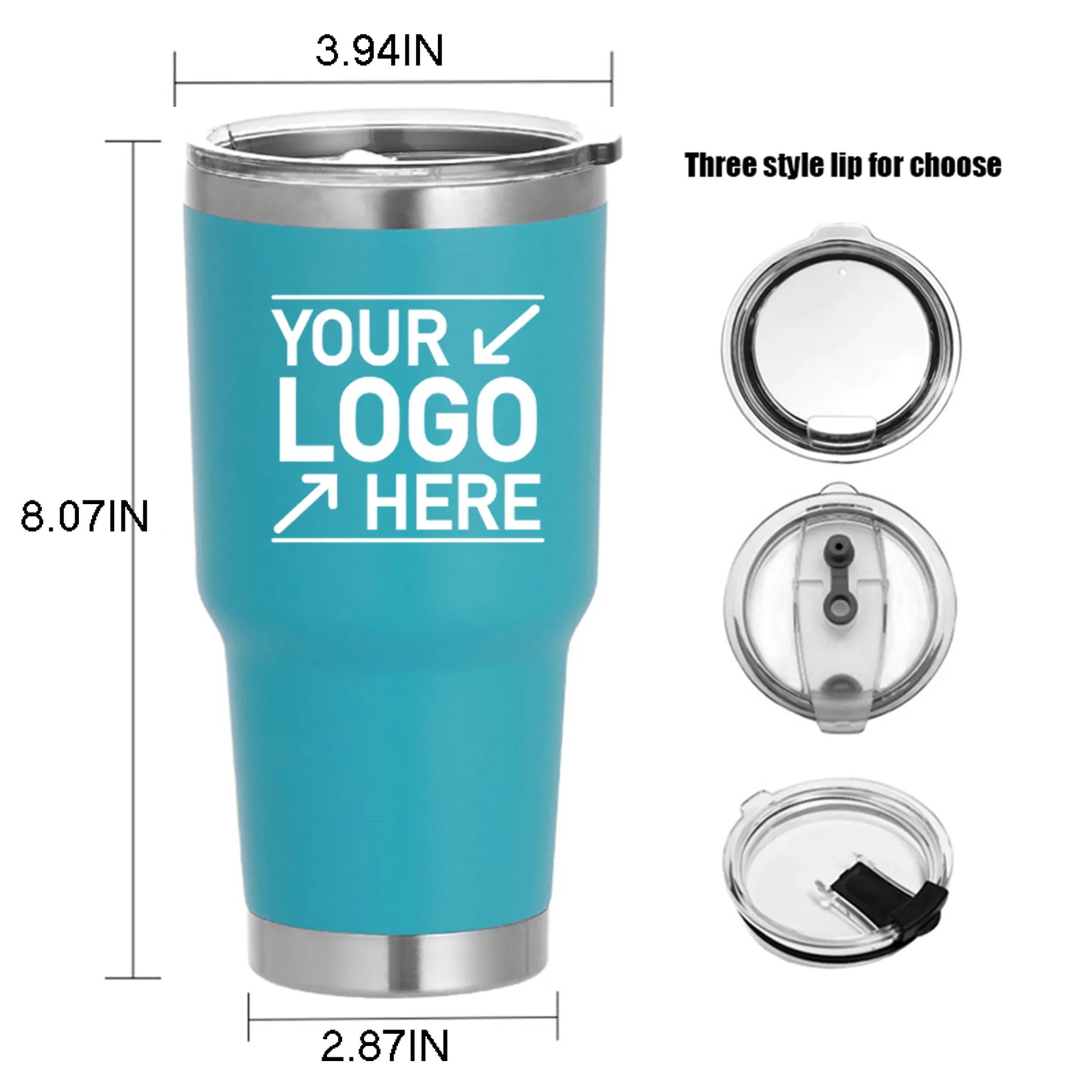 30oz Stainless Steel Tumbler with Lid 11