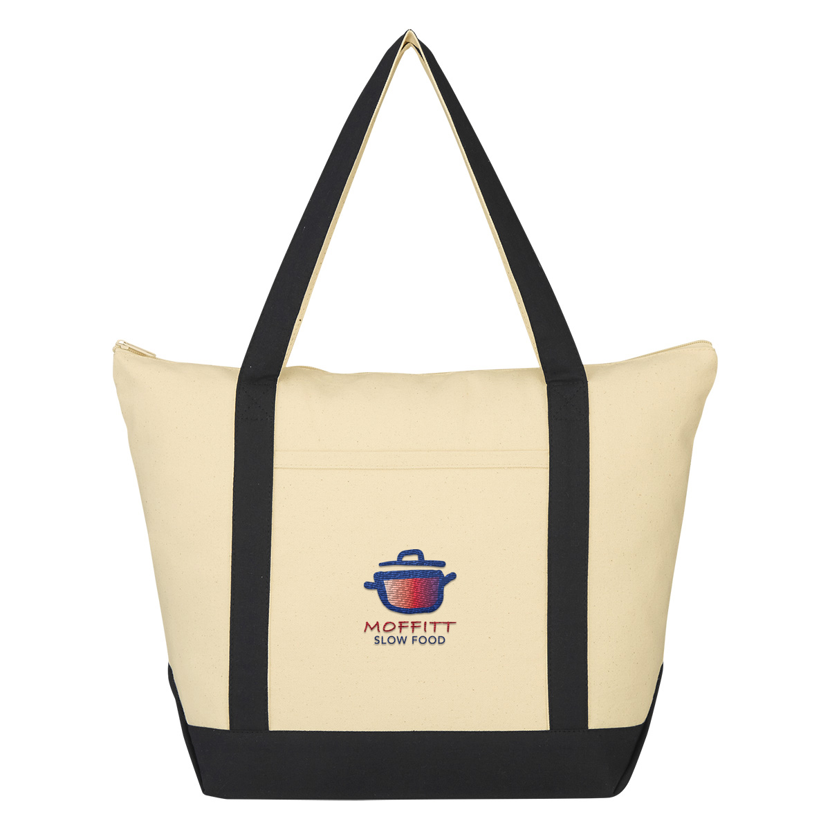 Folksy 12 Oz. Cotton Tote Bag 15