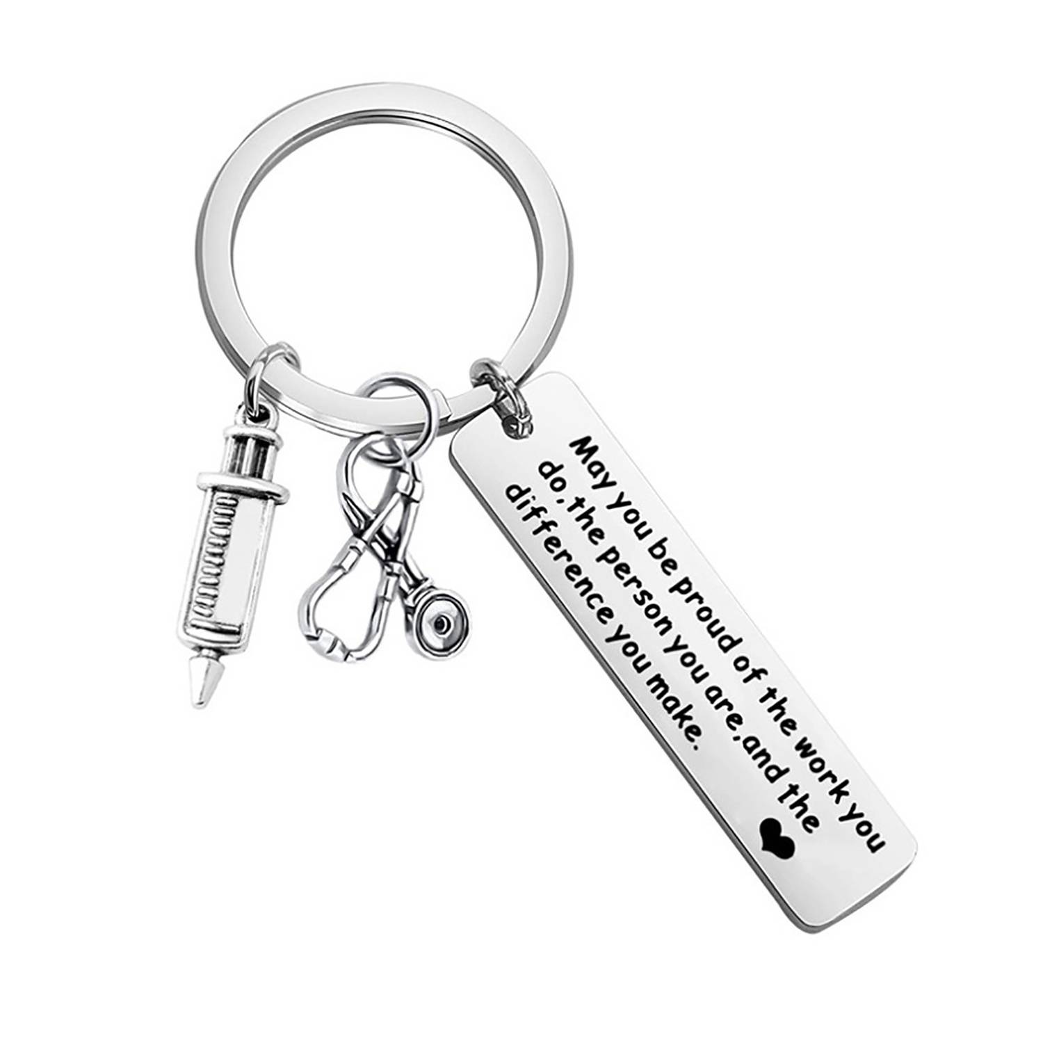 Nurse's Day Stainless Steel Keychain 4