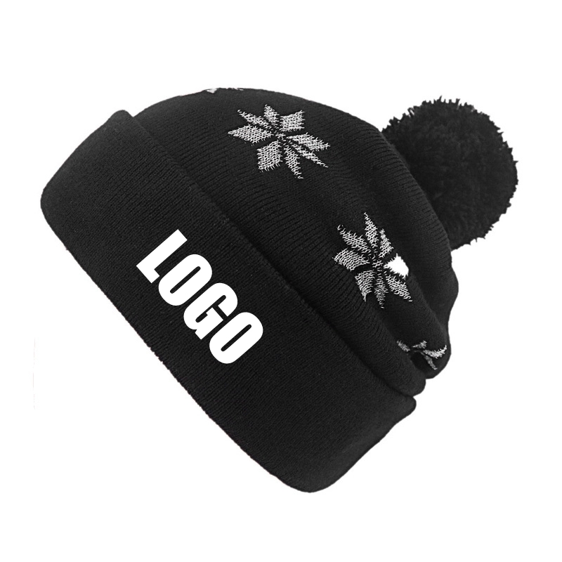 Custom Beanie Hats Winter Knitted Caps Unisex 3