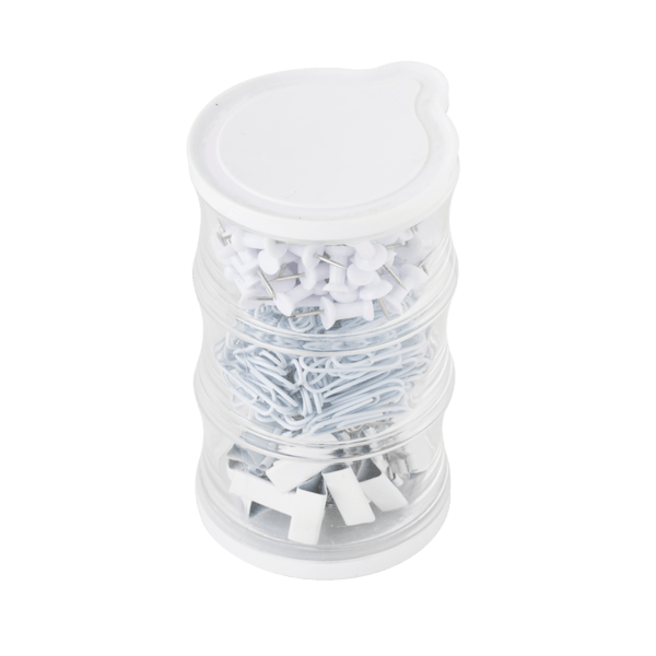 Tower of Clips and Push Pins 8