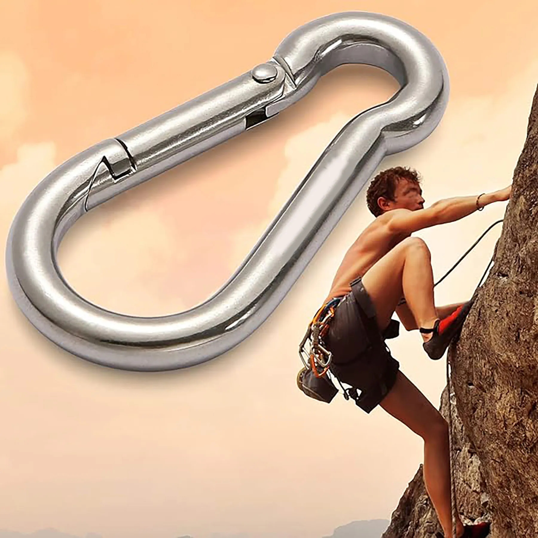 Stainless Steel Carabiner Clip 3