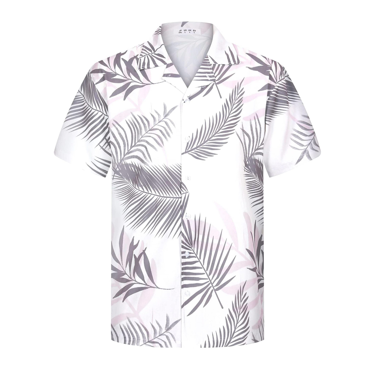Tropical Print Beach Stretch Polyester Shirt 7