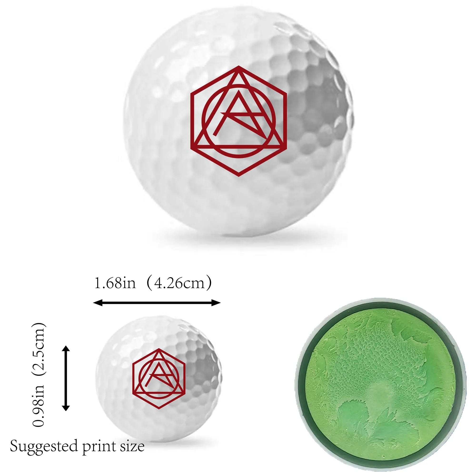 Three Ply Resin Rubber Competitive Golf Ball