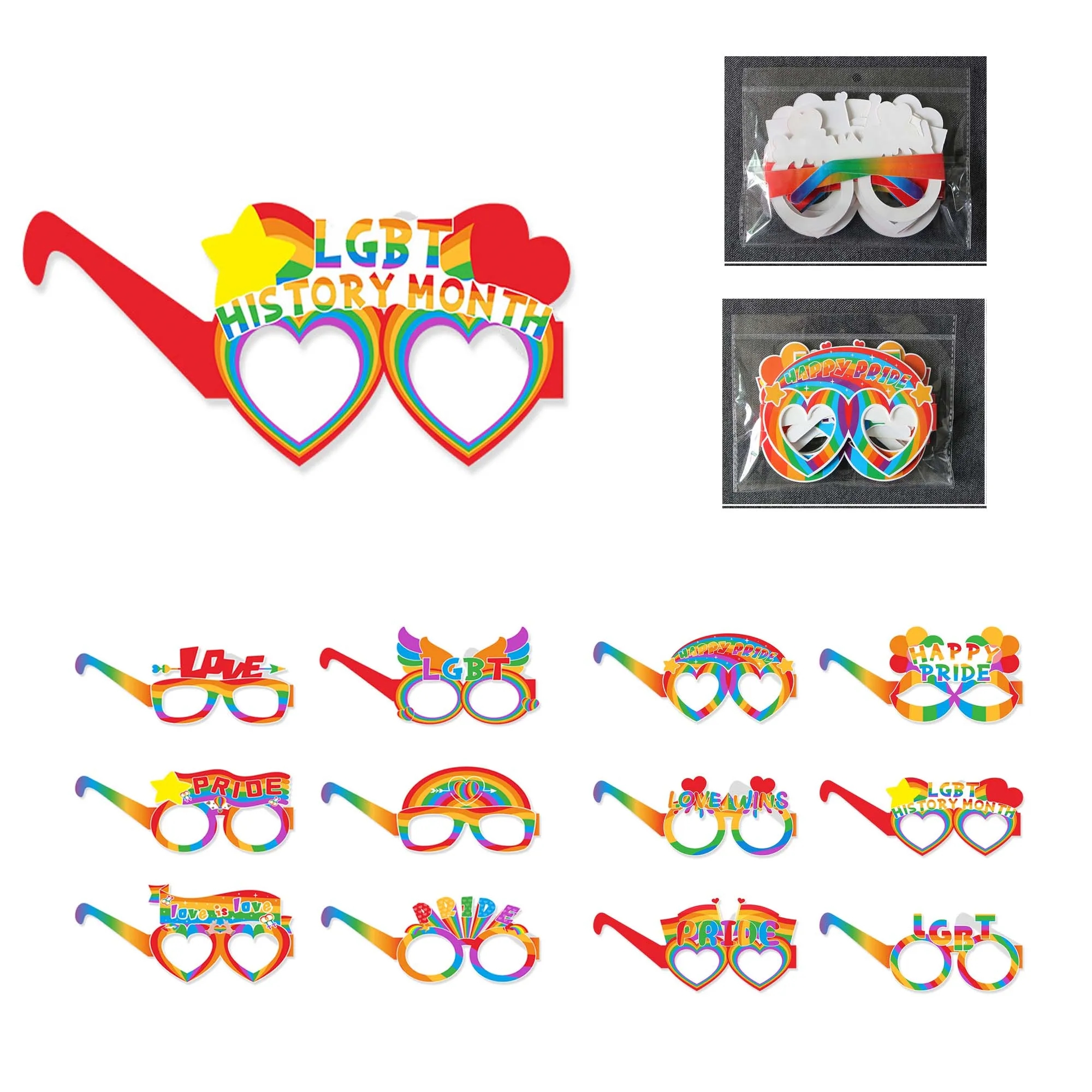Rainbow Decoration Glasses Set 2