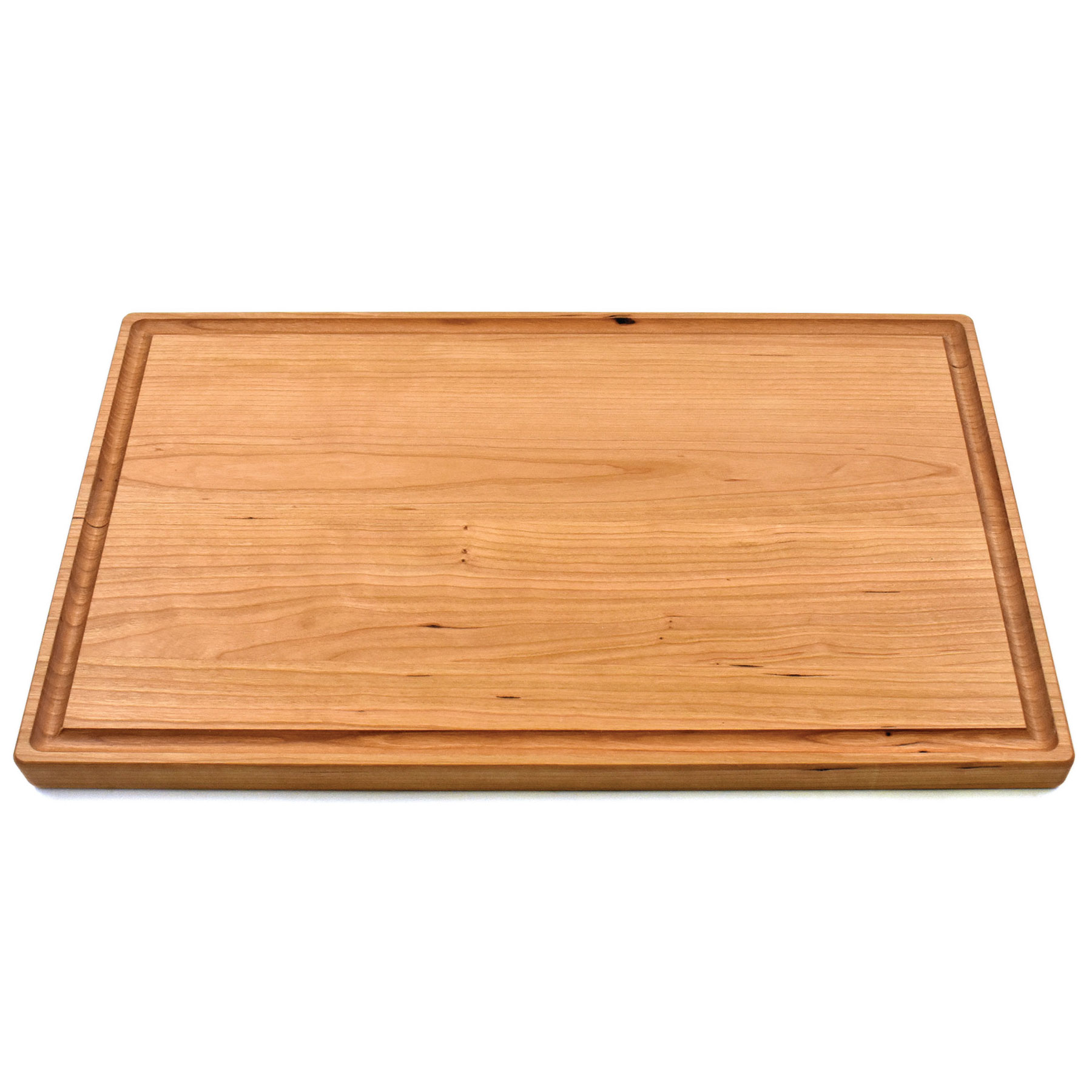 11" x 17" x 1" Cherry Cutting Board with Juice Groove 3