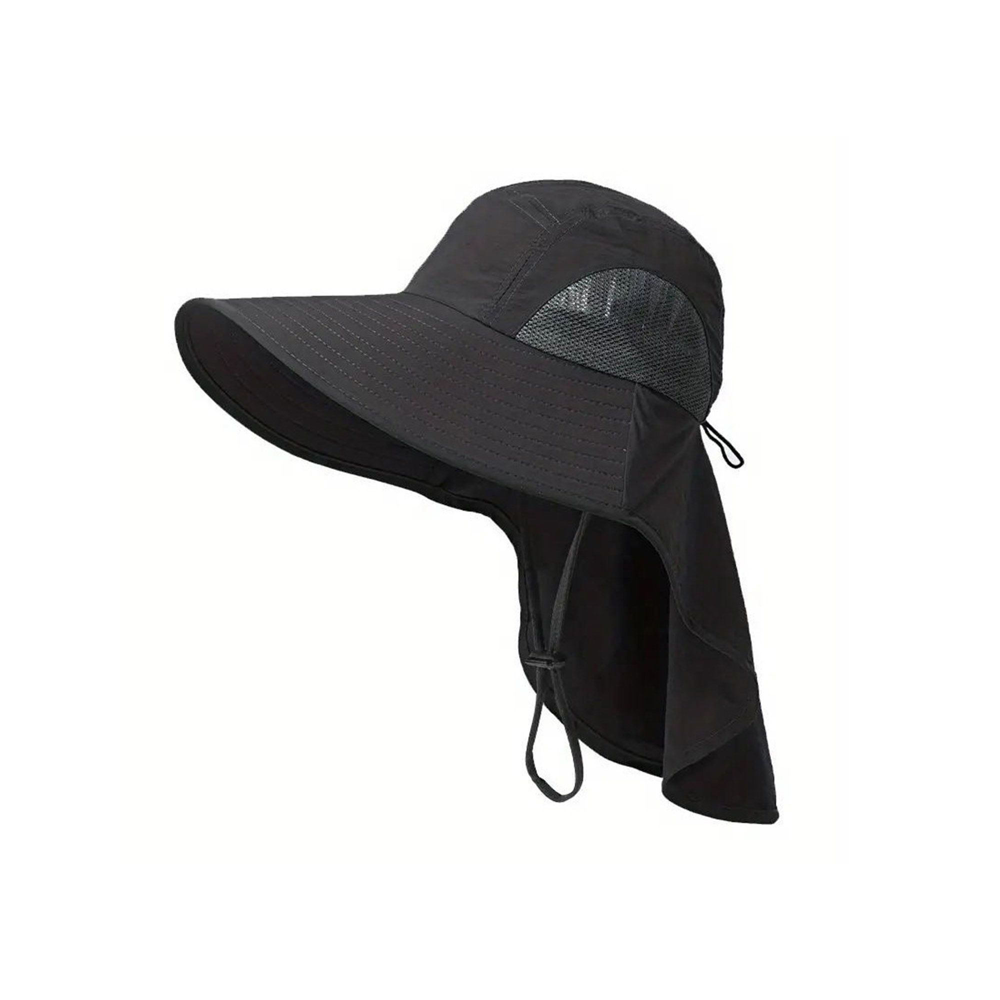 Outdoor Wide Brim Sun Hat With Neck Flap 5