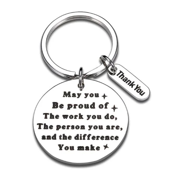 Thank You Gift Personalized Keychains 6