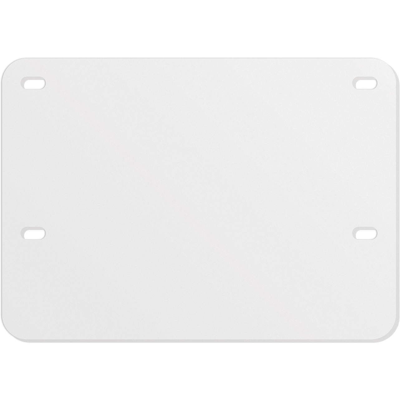 .060 White Styrene Licence Plates (5.625" x 7.875") screen-printed 2