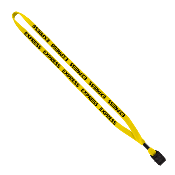 1/2" Cotton Lanyard with Metal Crimp & Split-Ring 9
